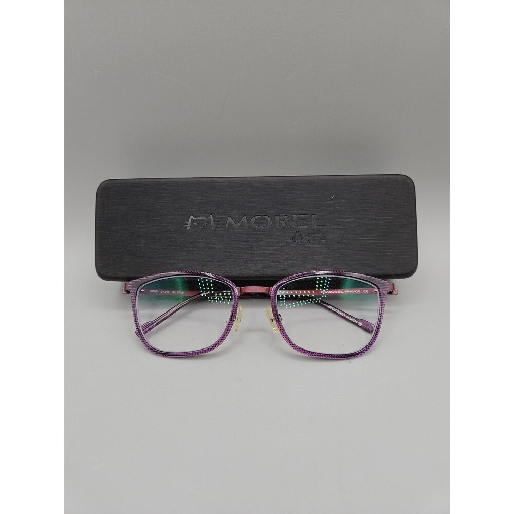 Morel France OGA Eyeglasses Purple Frames Only 30055L 51 19 140 PR06 Metal